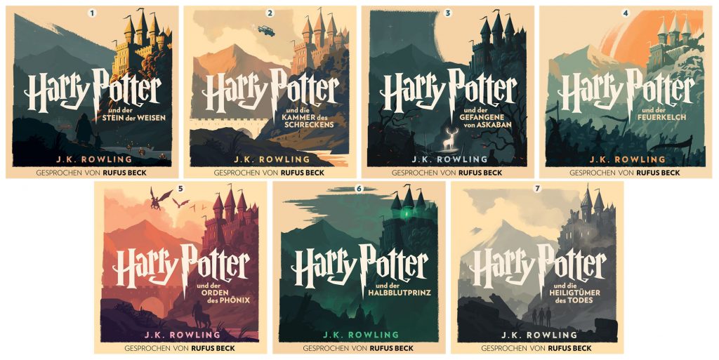 Olly Moss Artwork Revealed For The German Harry Potter Audiobook Series 